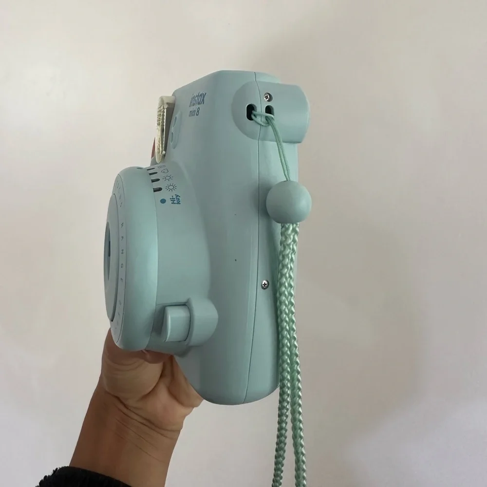 Blue Instax Mini 8 Polaroid Camera